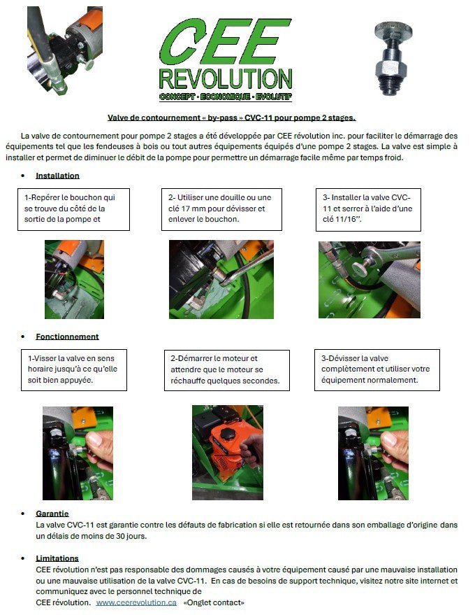 Valve CVC - 11 - CEE Révolution Inc.